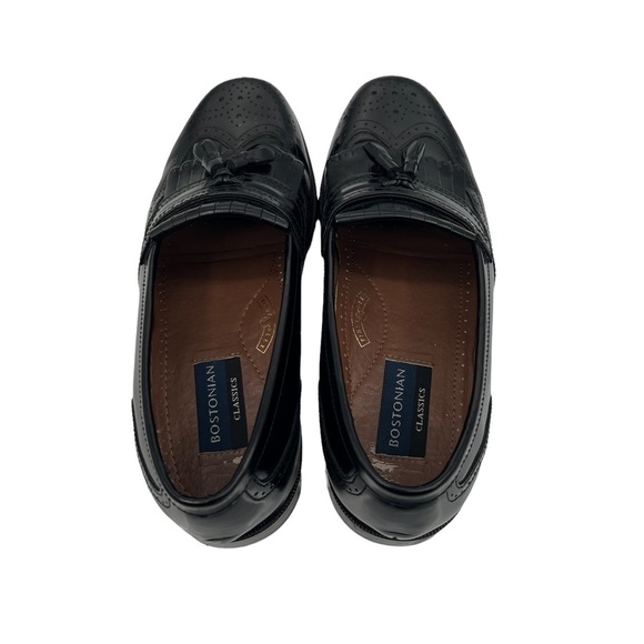 Bostonian Black Leather Loafers - Picture 5 of 11